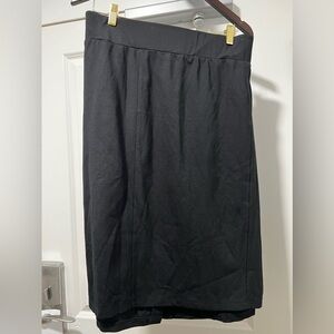 Avenue Womens Size 26/28 Straight & Pencil Skirt Stretch Black Polyester
